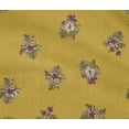 thumbnail image 4 of oneOone Cotton Flex Dark Mustard Fabric Leaves & Floral Artistic Craft Projects Decor Fabric Printed By The Yard 40 Inch Wide, 4 of 4