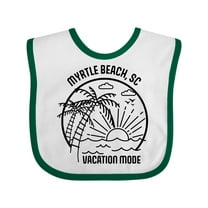 Inktastic Summer Vacation Mode Myrtle Beach South Carolina Boys or Girls Baby Bib