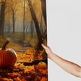 thumbnail image 3 of Chilfamy Pumpkin Forest Fall Colors Pretty Shower Curtain Set with Hooks, Washable Bathroom Decor 100% Polyester Fabric, Various Sizes 36x72, 3 of 7