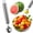 Silver*1 pcs, variant on 2-in-1 Stainless Steel Melon Scoop and Carving tool, Watermelon Platter Baller, Fruit Cutting and Decorating Utensil for Kitchen (Silver)
