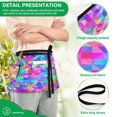 thumbnail image 4 of Yayeee Waist Apron with Pockets for Cooking Waterproof Half Server Aprons, Vibrant Geometric Pattern, 4 of 7