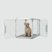 DIGGS Evolv Dog Crate, Safe, Durable Kennel with Removable Ceiling Panel and Modular, Ash, 35.5
