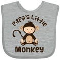 thumbnail image 3 of Inktastic Papas Little Monkey Boys Funny Boys or Girls Baby Bib, 3 of 4