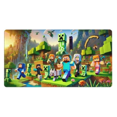 BCVXVAI WMinecraft Mouse Pad Gaming Mousepad 16x29.5in Large Mouse Pad for Keyboard and Mouse with Anti-Slip Rubber Base, Keyboard Pad XL Mouse Mat for Home and Office