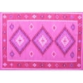 thumbnail image 1 of Ahgly Company Indoor Rectangle Oriental Pink Traditional Area Rugs, 3' x 5', 1 of 4