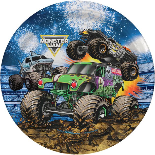 Monster Jam Grave Digger Party Dinner Plates (48)