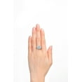 thumbnail image 3 of RYLOS Rings for Women Sterling Silver Ring Classic 9X7MM Oval Gemstone & Diamonds April White Topaz Jewelry Size 9, 3 of 7