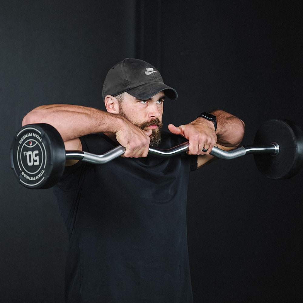 Titan Fitness Fixed Barbell - Thumbnail 4