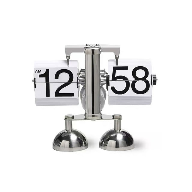 Reloj automático de paso de página de acero inoxidable, doble pie, escalas pequeñas, reloj de escrit CACAGOO Blanco