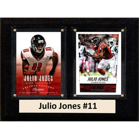 - C&I Collectables NFL 6x8 Julio Jones Atlanta Falcons 2-Card Plaque