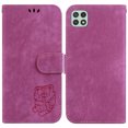 thumbnail image 2 of Compatible with Samsung Galaxy A22 5G Embossed Cute Tiger Flip Folio Wallet Case Card Pocket Holder Cover, 2 of 5