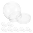 thumbnail image 2 of 8Pcs DIY Small Snow Globe Plastic Clear Globes with Screw Off Caps Candy Balls, 2 of 8
