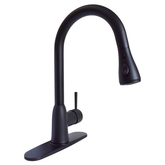 Grifo Phoenix PF231766 Slimline Monomando Extraíble en Negro Mate