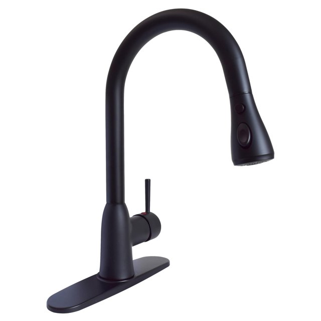 Grifo Phoenix PF231766 Slimline Monomando Extraíble en Negro Mate