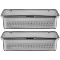 COOPHYA Cutlery Organiser Black 2Set 10.5x4.7x2.8in