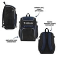 thumbnail image 5 of Vizari 'Cambria' Soccer Backpack | Versatile Multiple Sports Bag for Ultimate Convenience | For Youth and Adults - Black/White, 5 of 8