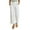 White, variant on Women's Elastic Waist Tie Wide Leg Pants Patch Pants Fashion Casual Ladies Pants