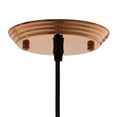 thumbnail image 4 of Modway Dimple 10" Half Sphere Metal Pendant Lamp in Rose Gold and Black, 4 of 5