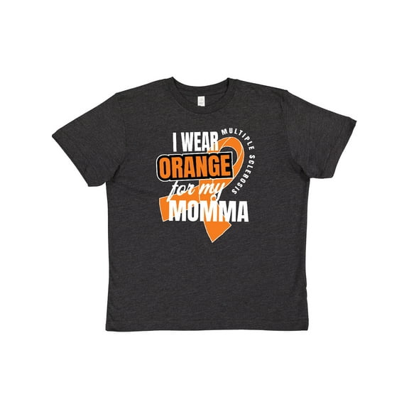 Inktastic I Wear Orange For My Momma Multiple Sclerosis Awareness Youth T-Shirt