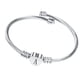 thumbnail image 1 of Pulsera de acero de titanio ANGGREK Brazalete de diseño clásico plata, 1 of 8