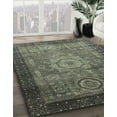 thumbnail image 3 of Ahgly Company Machine Washable Indoor Square Abstract Taupe Brown Area Rugs, 4' Square, 3 of 7