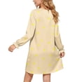 thumbnail image 6 of Auroural Girl'S Round Neck Long Sleeves Dress Homewear Sleeping Dress Kids, 6 of 9