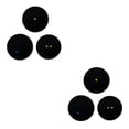 thumbnail image 1 of Wosthever Pelotas de squash profesionales: el relleno de inerte de caucho resistente y duradero es rápido Type3 NO3, 1 of 6