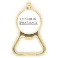 thumbnail image 1 of Quote I Major In Pharmacy Beer Bottle Cap Opener Stainless Steel Key Chain, 1 of 3