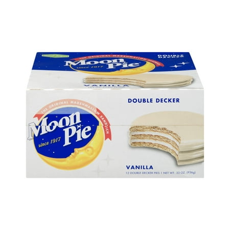 (2 Pack) Moon Pie Double Decker Pies Vanilla, 12.0 (Best Pastry For Pies)