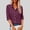 Wine, variant on WQNVRNR Women's Linen Shirt- Lapel Spring Summer Button Down Long Sleeve Casual Office Tops Blue Size XL