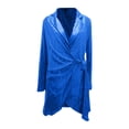 thumbnail image 4 of Vestido de lentejuelas Prolriy para mujer, moda de otoño e invierno, falda con cintura brillante, vestidos festivos para mujer, vestido de Nochevieja 2024, azul cielo M, 4 of 4