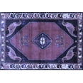 thumbnail image 1 of Ahgly Company Machine Washable Indoor Rectangle Persian Blue Traditional Area Rugs, 8' x 10', 1 of 4