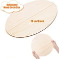 thumbnail image 2 of 30 Pack 8 Inch Unfinished Round Wood Circles - Natural Wood Discs for DIY Crafts, Painting, Wood Burning, and Home Decor - Perfect for Coasters, Wall Art, and Rustic Projects, 2 of 7