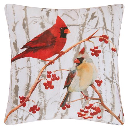 UPC 008246325239 product image for C&F Home 18-in. Square Indoor/Outdoor Pillow - Cardinal Pair | upcitemdb.com