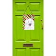 thumbnail image 2 of American Eskimo Candy Cane Holiday Christmas Wall or Door Hanging Prints, 2 of 2