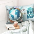 Sikiie Let's go Travel Around the World Pillow Covers, Throw Pillow