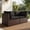 Black, variant on TANGJEAMER 2 Pieces All-Weather PE Rattan Sectional Sofa with Cushions for Party and Family Gathering(Beige)