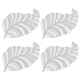 thumbnail image 1 of Manteles individuales para decoración de escritorio, posavasos para tazas de comedor, almohadilla de aislamiento térmico, almohadillas impermeables para cuencos de disco, Juego de 4, 1 of 5