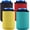 Black/Yellow/Red/Blue, variant on 4 Pack 12oz Slim Can Cooler Sleeves — 4mm Neoprene Insulated Can Covers, Non-Slip Grip, Stretch Fit for Standard Beer, Soda & Seltzer Cans