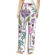 thumbnail image 3 of Bingfone Pajamas For Women,Summer With Flamingo Pajama Pants With Pockets-Small, 3 of 9