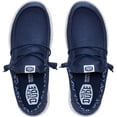 thumbnail image 3 of HEYDUDE Men Wally Stretch Canvas , Navy, 9, 3 of 6
