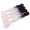 thumbnail image 4 of Extensiones de Pelo Sintético Seitruly Trenzado Color Gradiente Largo 60cm, 4 of 6