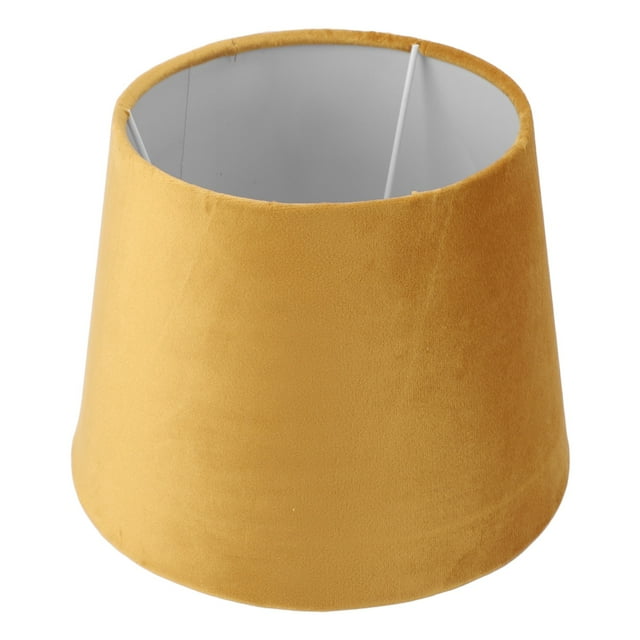 Pantalla De Lámpara De Tela, Lujosa Pantalla De Lámpara De Terciopelo Mediana, 8.46 X 6.5 X 6.3inchHeight Pantalla De Lámpara De Tambor Compatible Con Bombillas E14 O E27