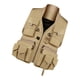 thumbnail image 5 of Chaleco de pesca para hombres Shamjiam Multi-bolsillos Khaki L, 5 of 9