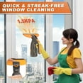 thumbnail image 2 of Cordless Window Vacuum Cleaner, Glass, Mirror, Window, Car and Shower Squeegee - Detachable Water Tank and 2 Cleaning Cloth Window Vacuum Squeegee for Window Mirror Car Countertop Tiles, 2 of 7