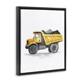 thumbnail image 3 of Stupell Industries Working Trucks Dump Vehicle Black Framed Floater Canvas Wall Art, design by Christine Simpson Art, 3 of 9