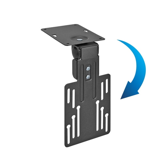 Mount-It! Kitchen Under Cabinet Mount TV Ceiling Mount Folding Bracket, 90 Degree Tilt, Fold Down, Swivel for 19" to 24" TV's, Capacity 18 lbs.