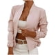 thumbnail image 1 of Chaquetas para mujer Casual Color sólido Manga larga Manga larga Chaqueta con cremallera Odeerbi ODB-3, 1 of 4