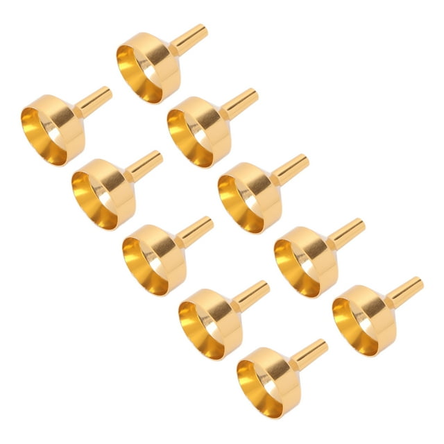 Embudos 10 Uds. Embudo Pequeño De Metal Mini Embudo De aleación De Aluminio Para Llenar Botellas Y Transferir Perfumes Cosméticos