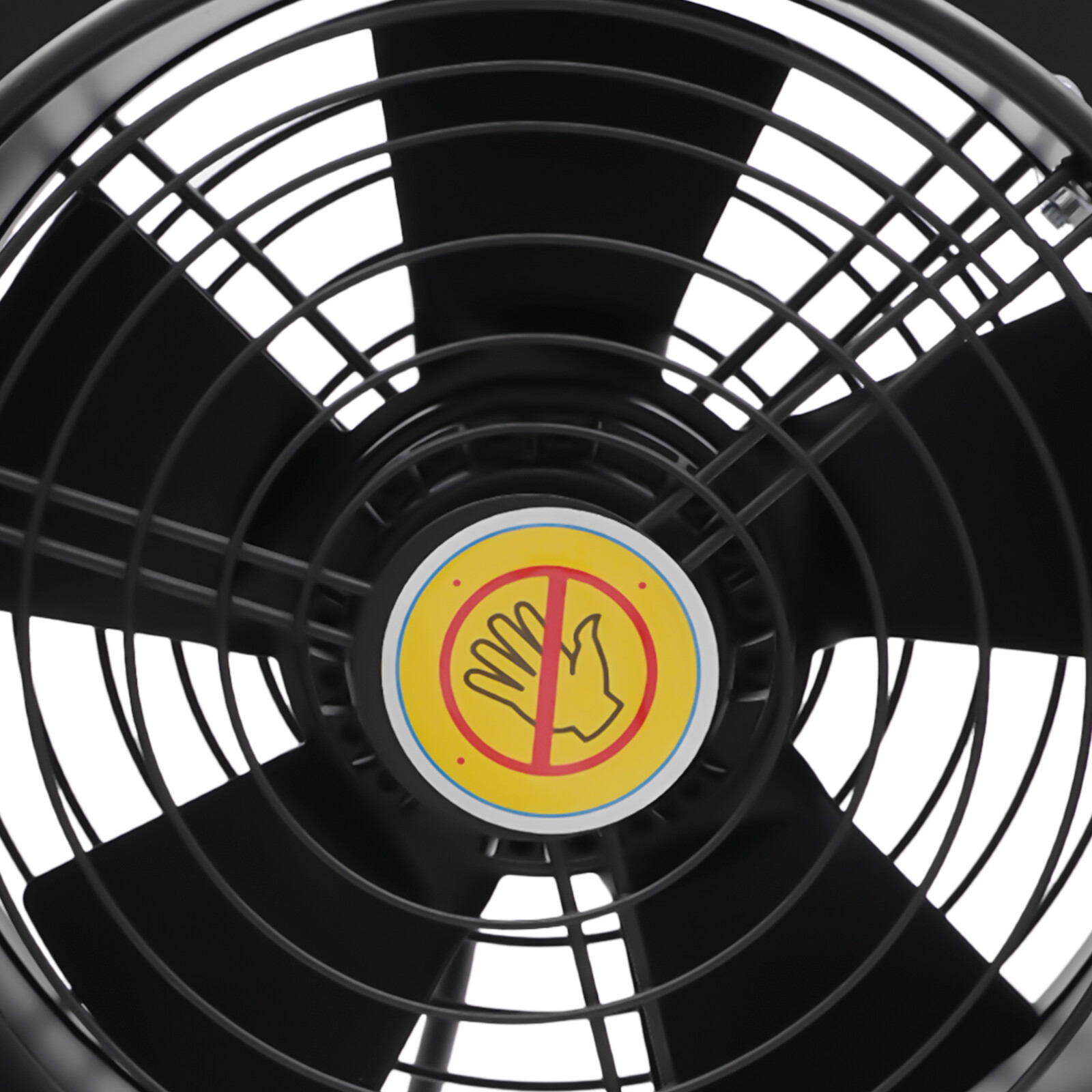 Commercial Extractor Fan 250mm Stylish Kitchen Ventilator Duct Air Vent Grille Black 12.6*12.6 for Kitchens